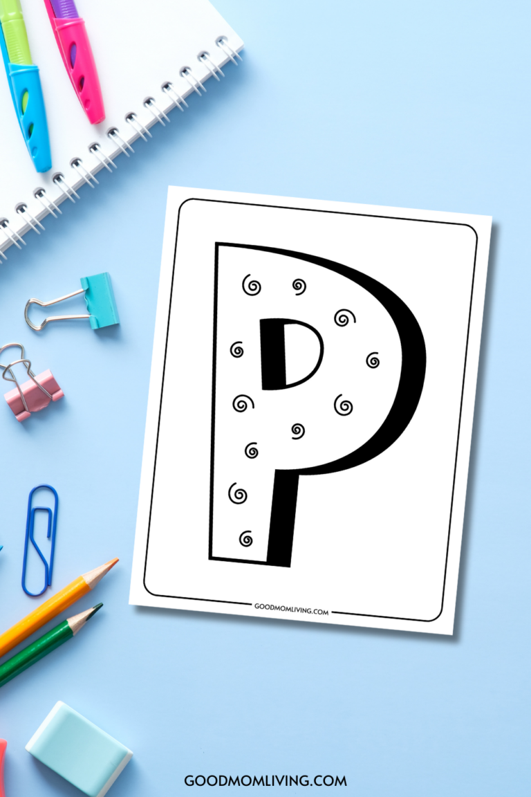 letter p coloring pages