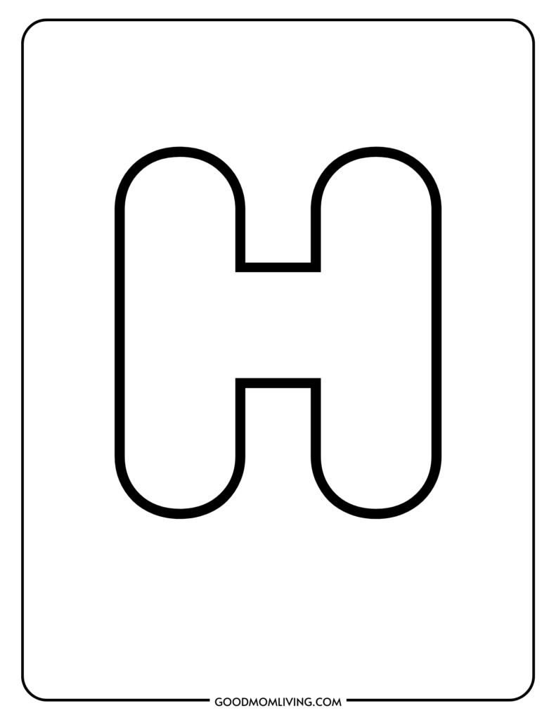 letter alphabet coloring pages