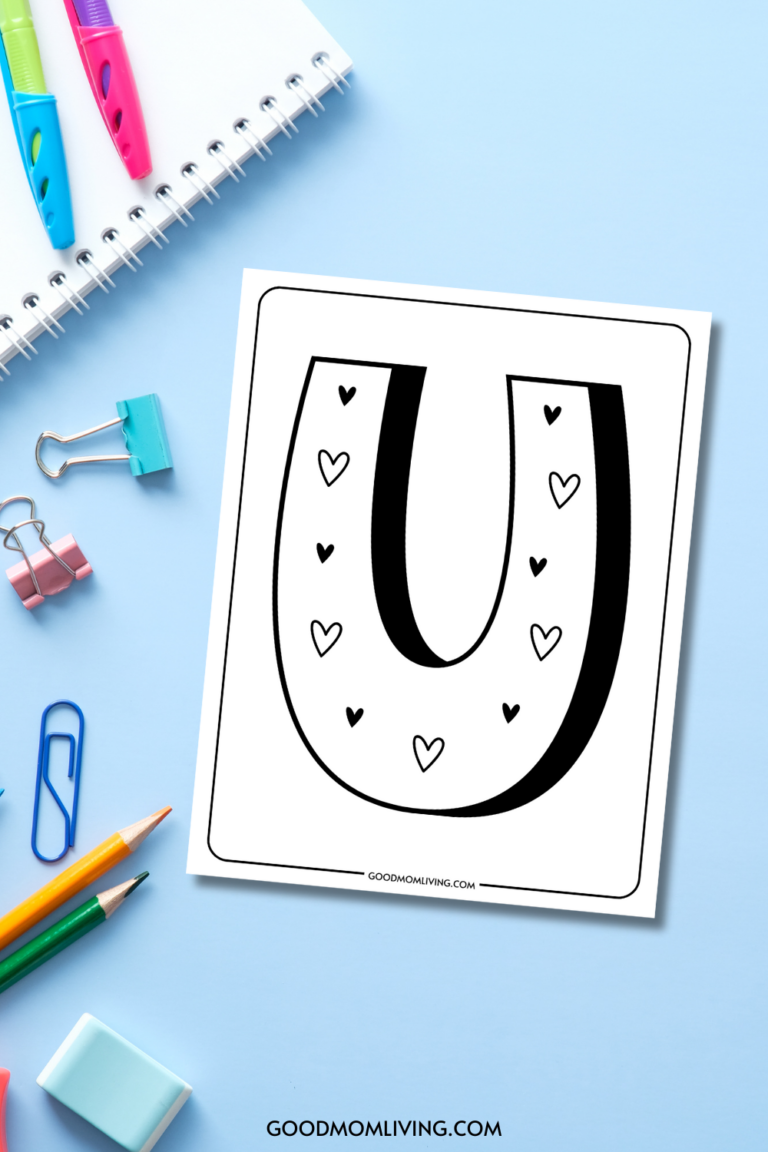 letter u coloring page