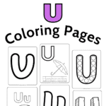 coloring pages letter u