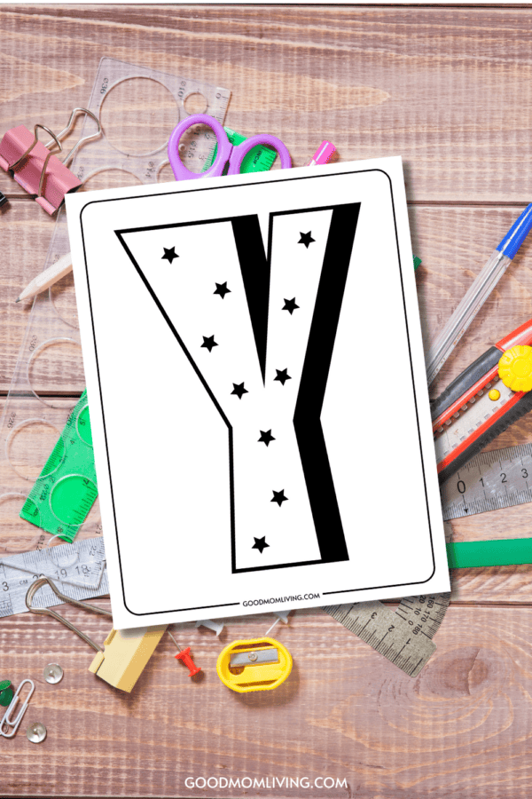 Letter Y Coloring Pages: Free Alphabet Printable Page - Good Mom Living