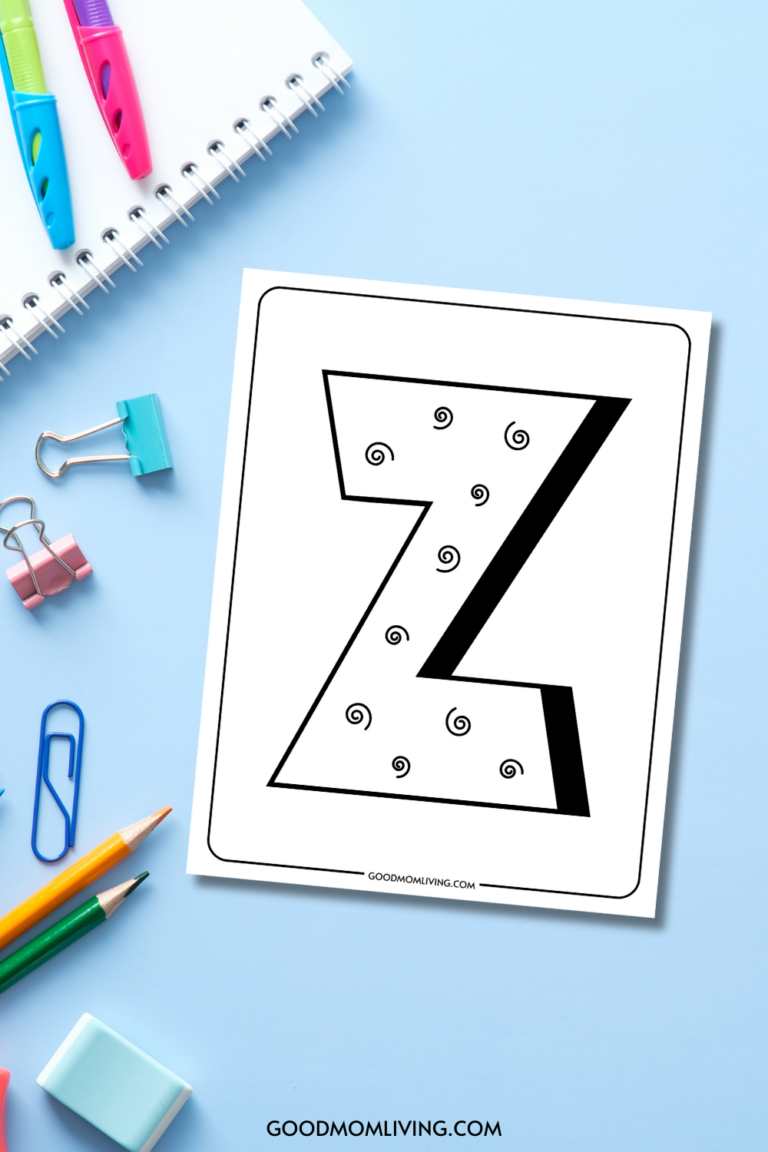 letter z coloring page