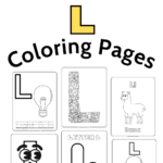 coloring pages letter l