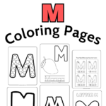 coloring pages letter m