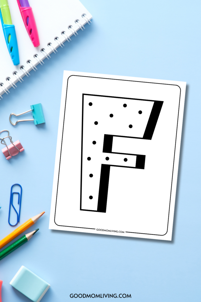 letter f coloring page