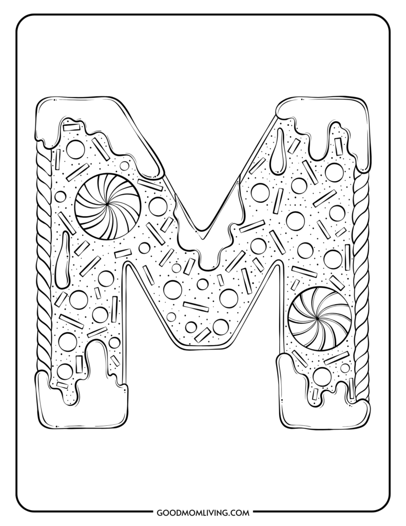 printable "m" coloring pages