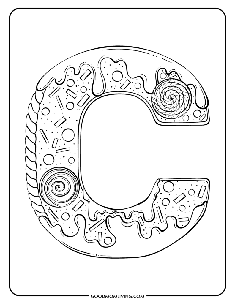 printable "c" coloring pages