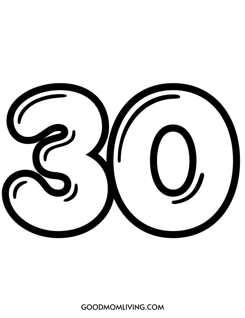 bubble number 30