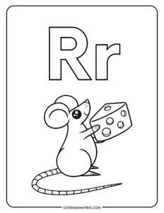 Letter R Coloring Pages: Free Alphabet Printable - Good Mom Living