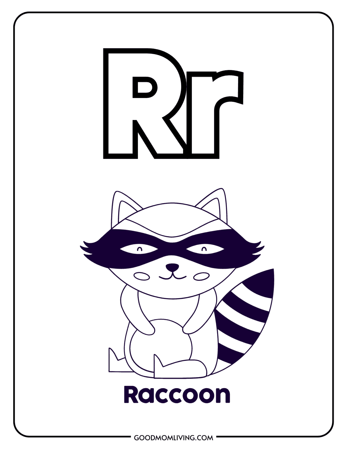 Letter R Coloring Pages: Free Alphabet Printable - Good Mom Living