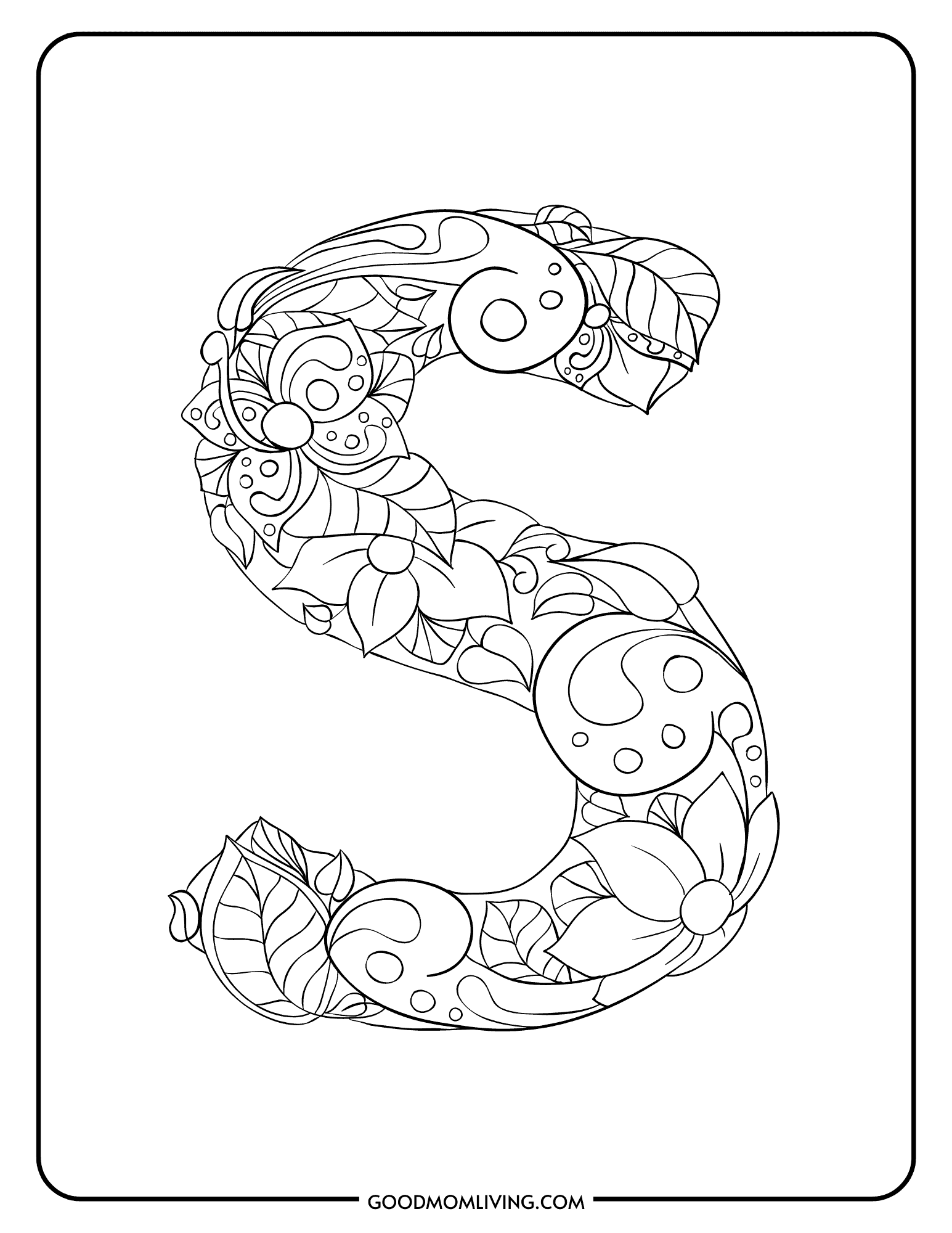 Letter S Coloring Pages: Free Alphabet Printable - Good Mom Living
