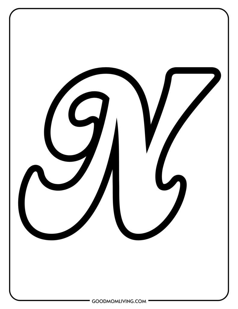 letter n worksheets