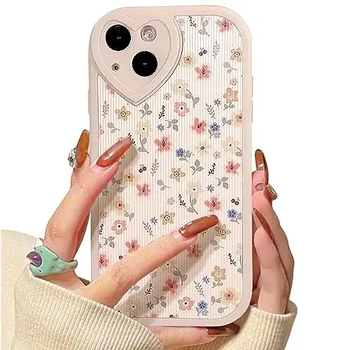 Cute Flower Floral Leaf with Love Lens Bumper Protector for iPhone