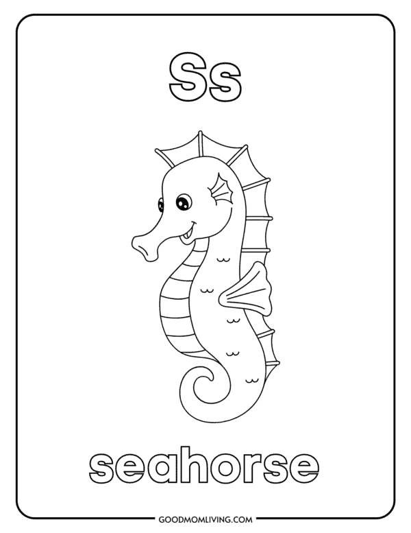 Letter S Coloring Pages: Free Alphabet Printable - Good Mom Living