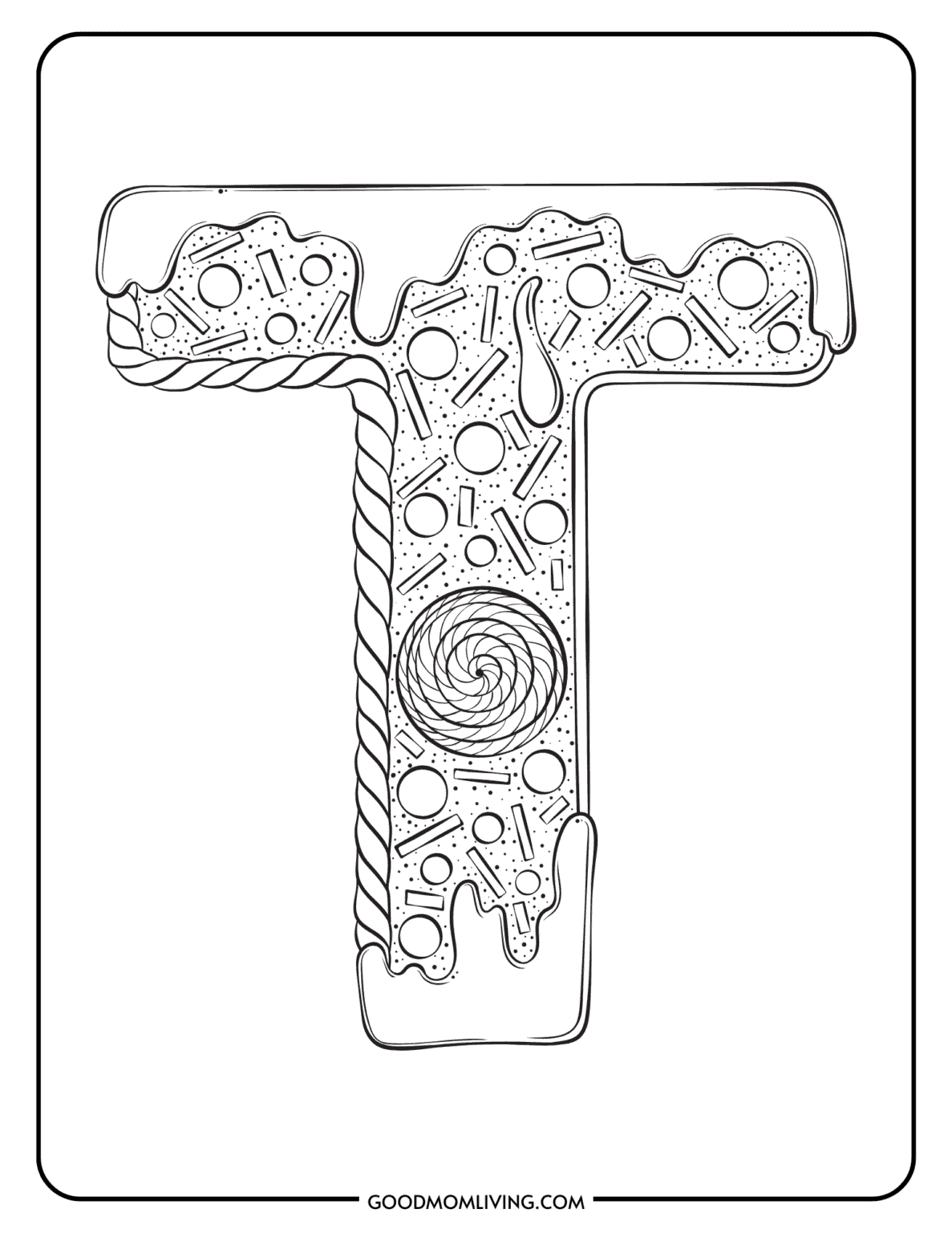 Letter T Coloring Page: Free Alphabet Printable - Good Mom Living