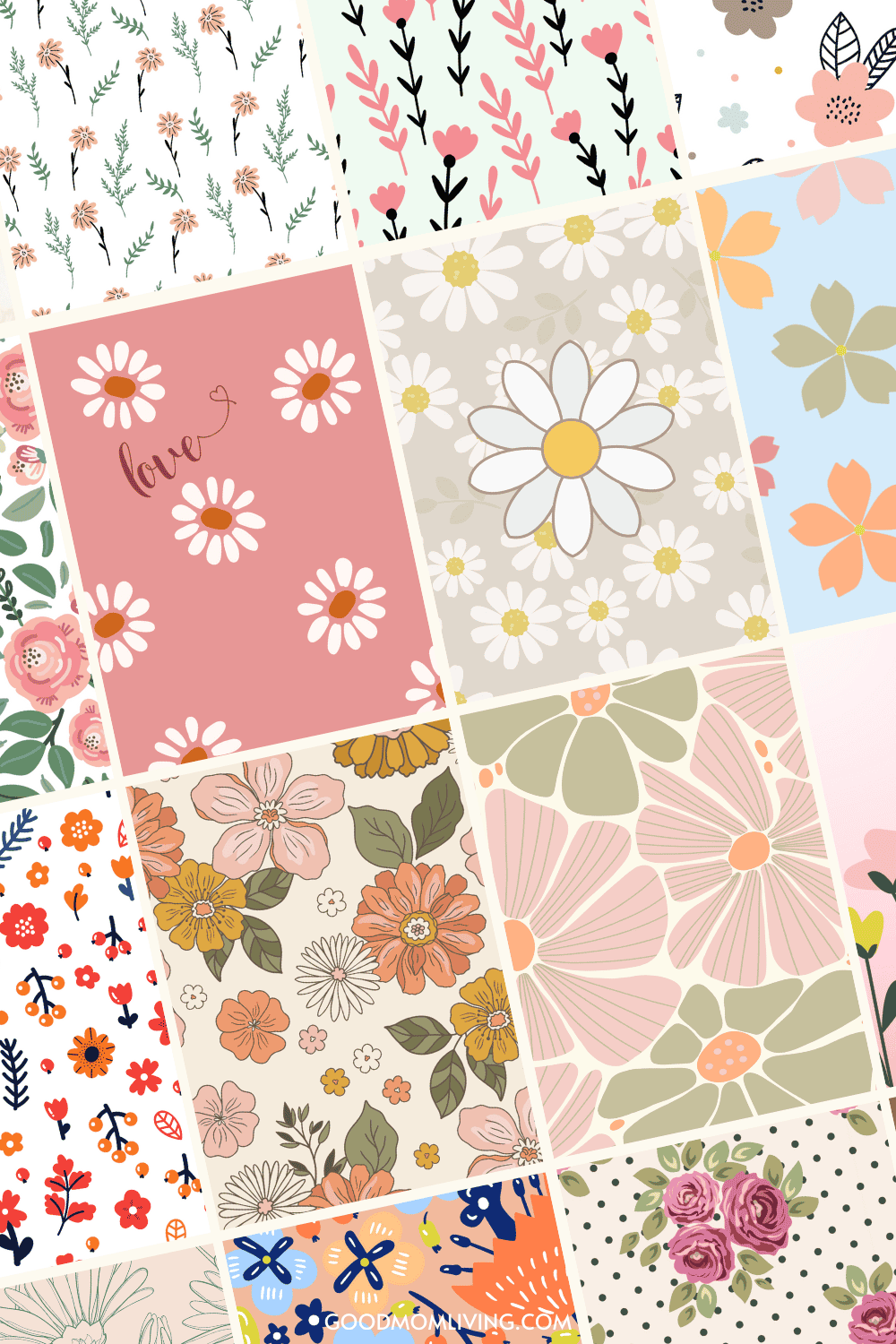 Preppy Flower Wallpaper iPhone (Preppy iPhone Wallpaper) Good Mom Living