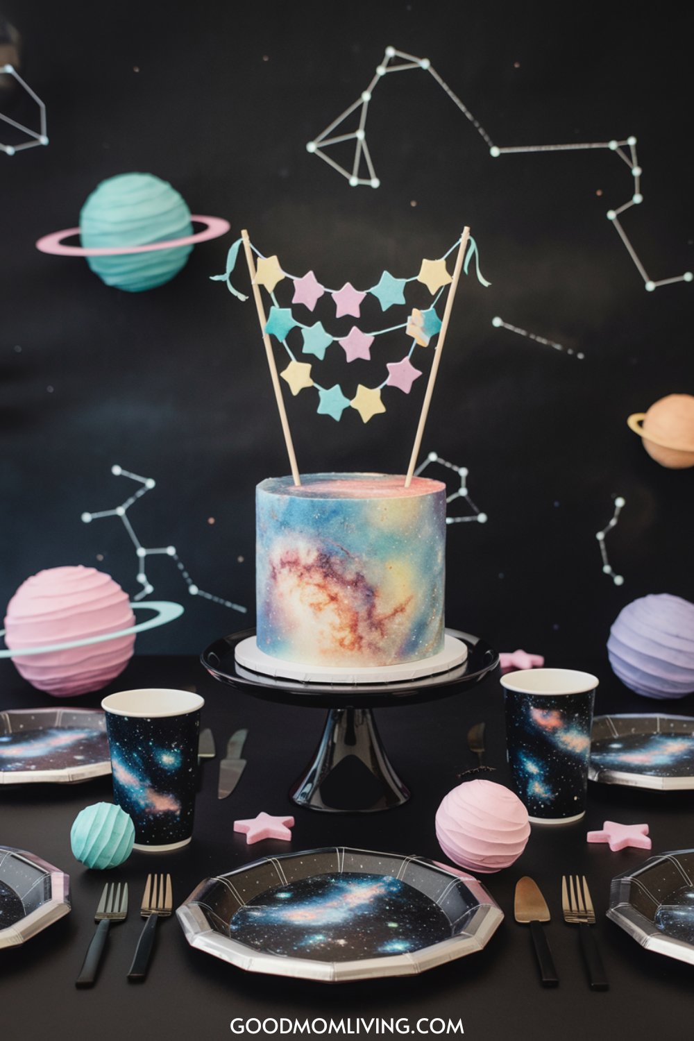 Galaxy birthday cake.