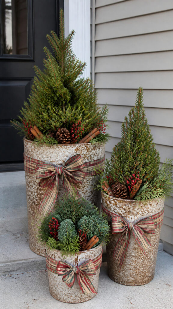 Compact Container Gardens with Mini Evergreens