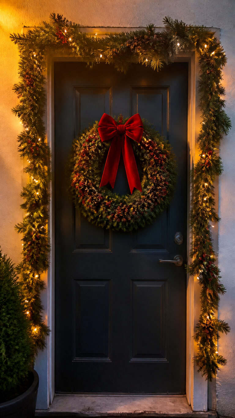 Vertical Garland and Wreath Combinations