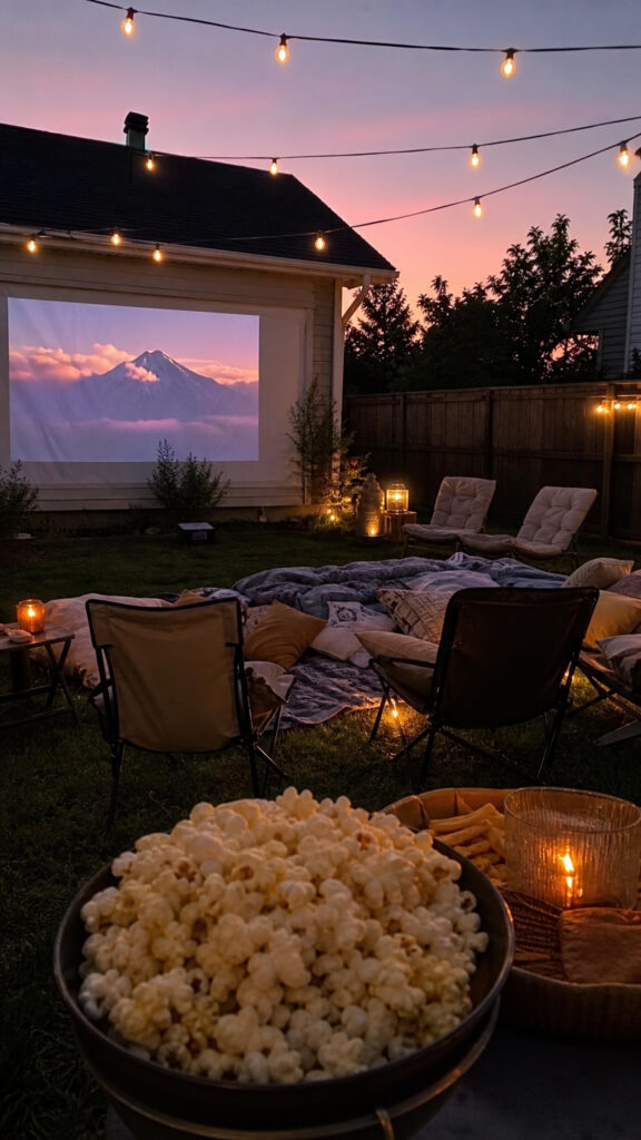 Outdoor Movie Night With Dinner