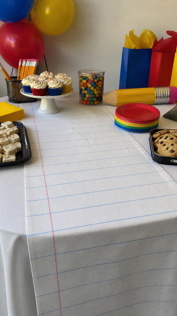 Notebook Paper Table Runner
