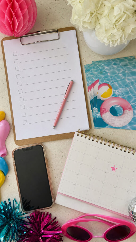 Invitations and Party Planning Timeline