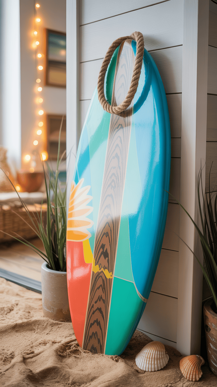 Beach Party Ideas Decorations Surfboard Signage