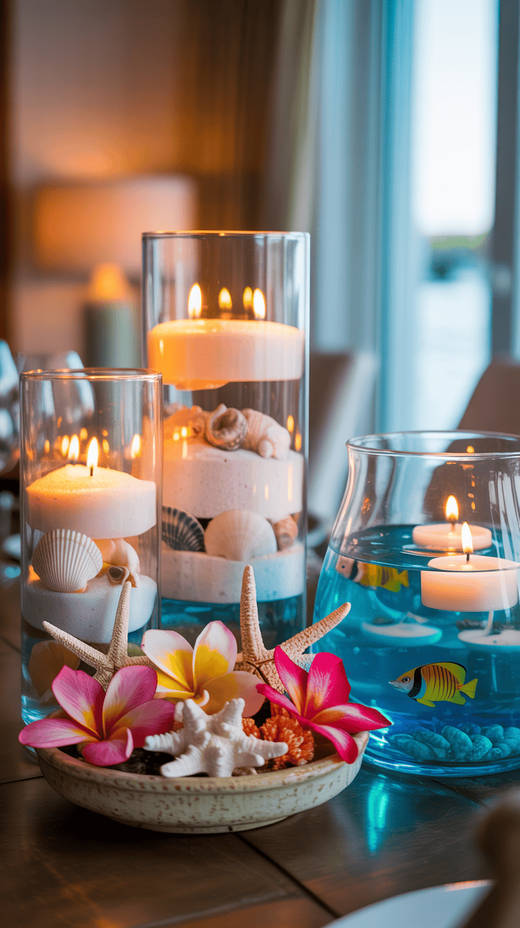 Beach Themed Birthday Centerpiece Ideas
