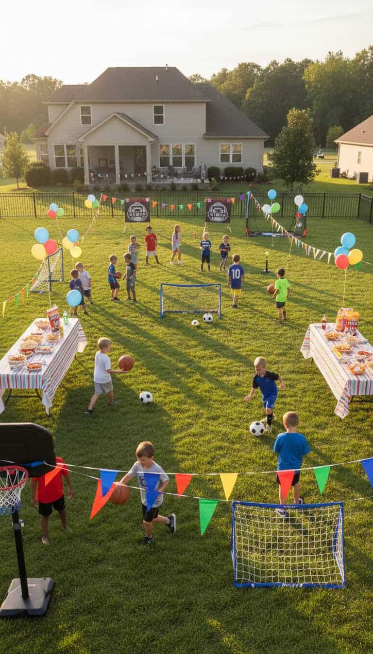 Big Birthday Party Ideas with Sports and Water Fun