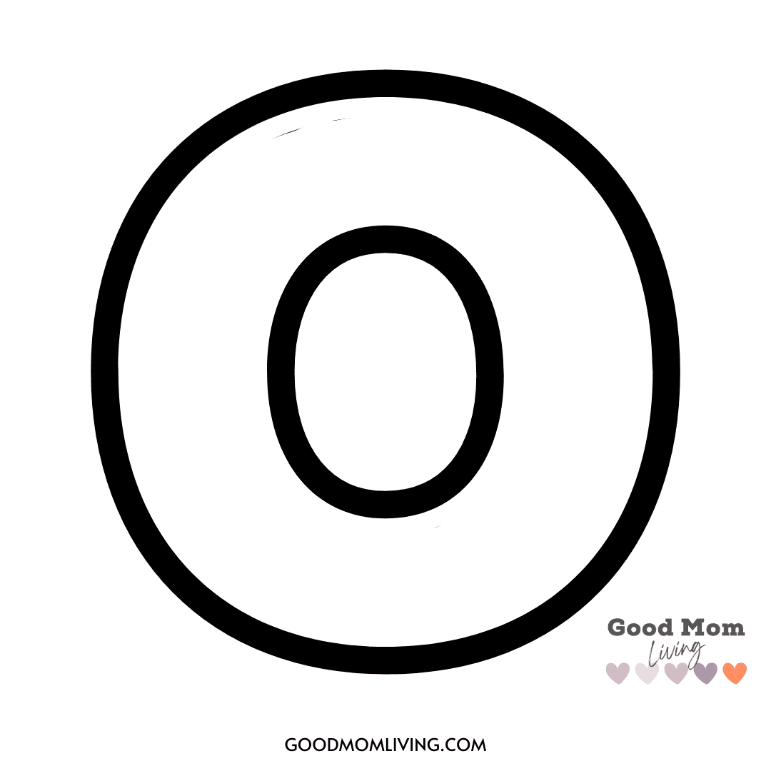Free Bubble Letter O Printable For Creative Fun Good Mom Living