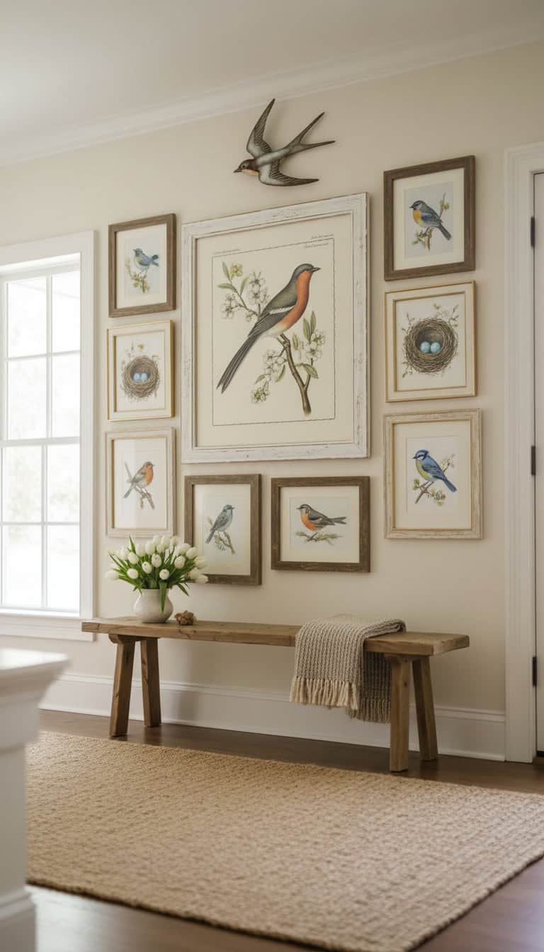 Bird Motif Wall Art