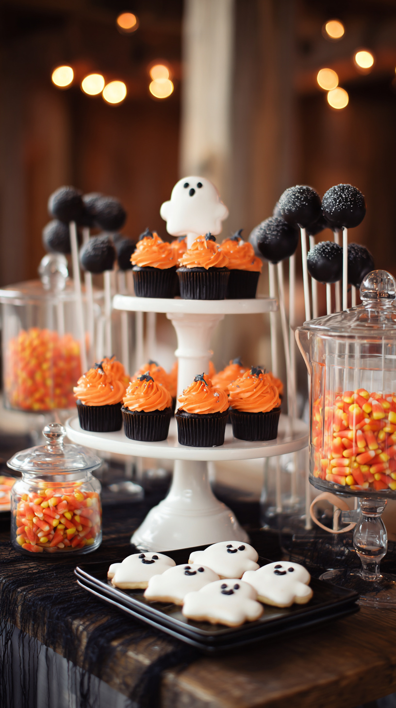 Black And Orange Dessert Bar - Image 1