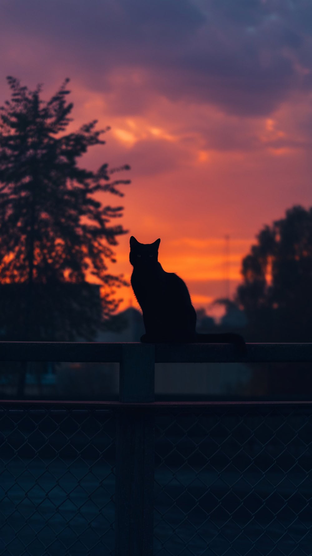 Black Cat iPhone Wallpaper for a Subtle Spooky Touch - Good Mom Living