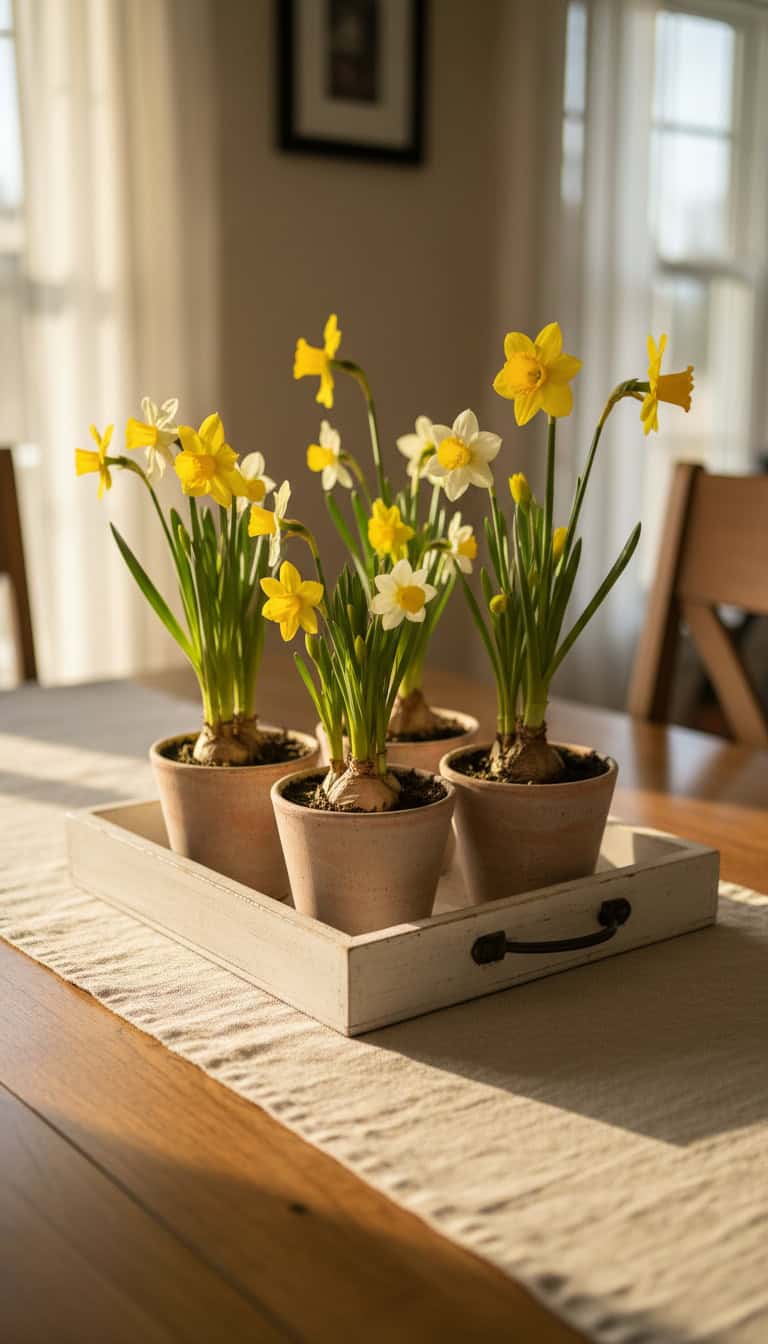Blooming Daffodil Pots
