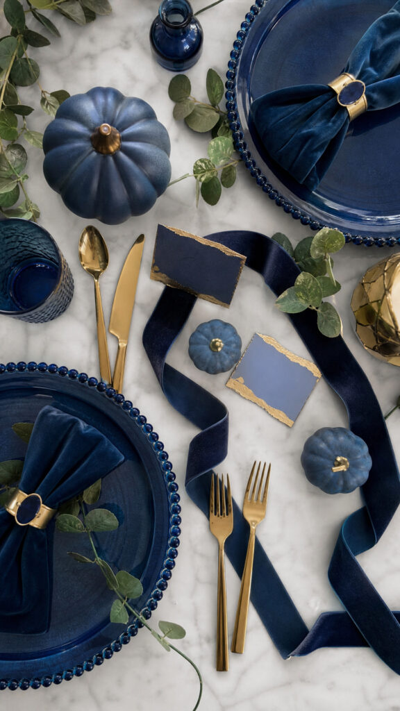 Blue Accents and Finishing Touches
