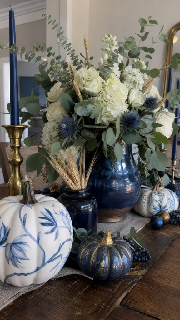 Creating a Stunning Blue Thanksgiving Centerpiece