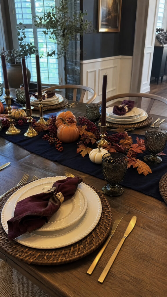 Mixing Blue with Traditional Thanksgiving Colors
