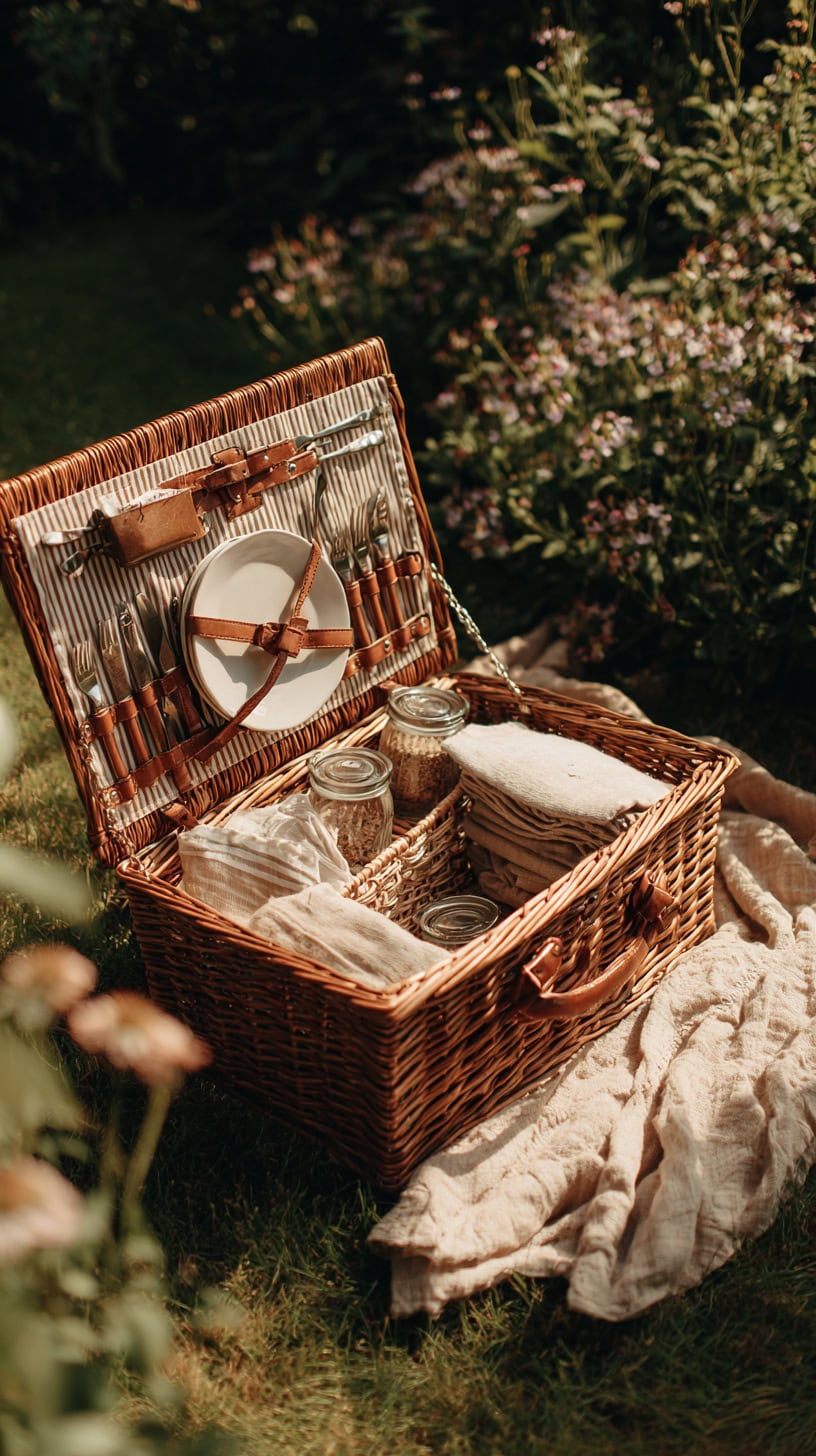 Boho Picnic Basket - Image 1