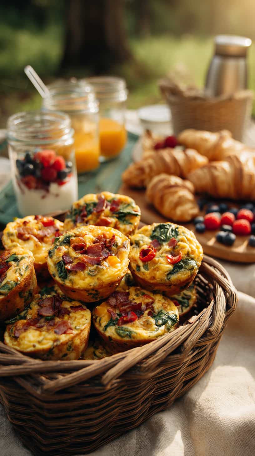 Breakfast Egg Picnic Baskets - Image 2