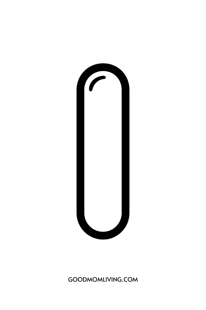Minimalist illustration of a vertical paper clip on a white background with the text 'GOODMOMLIVING.COM' below.