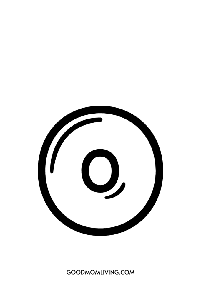 A black circle with the letter "O" inside, accompanied by a curved line, above the text "GOODMOMLIVING.COM" on a white background.