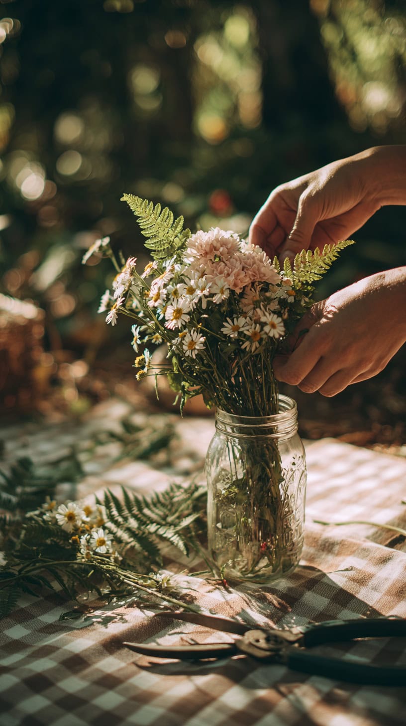 Budget-Friendly DIY Floral Touches for Your Picnic Setup - Image 2