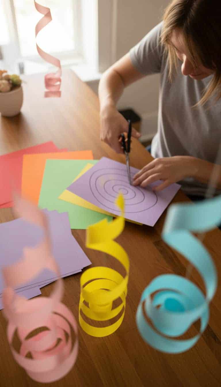 Budget Spiral Streamers from Paper