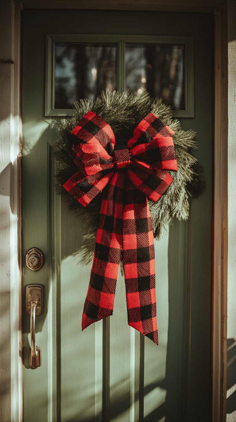 Buffalo Plaid Bow - Image 1