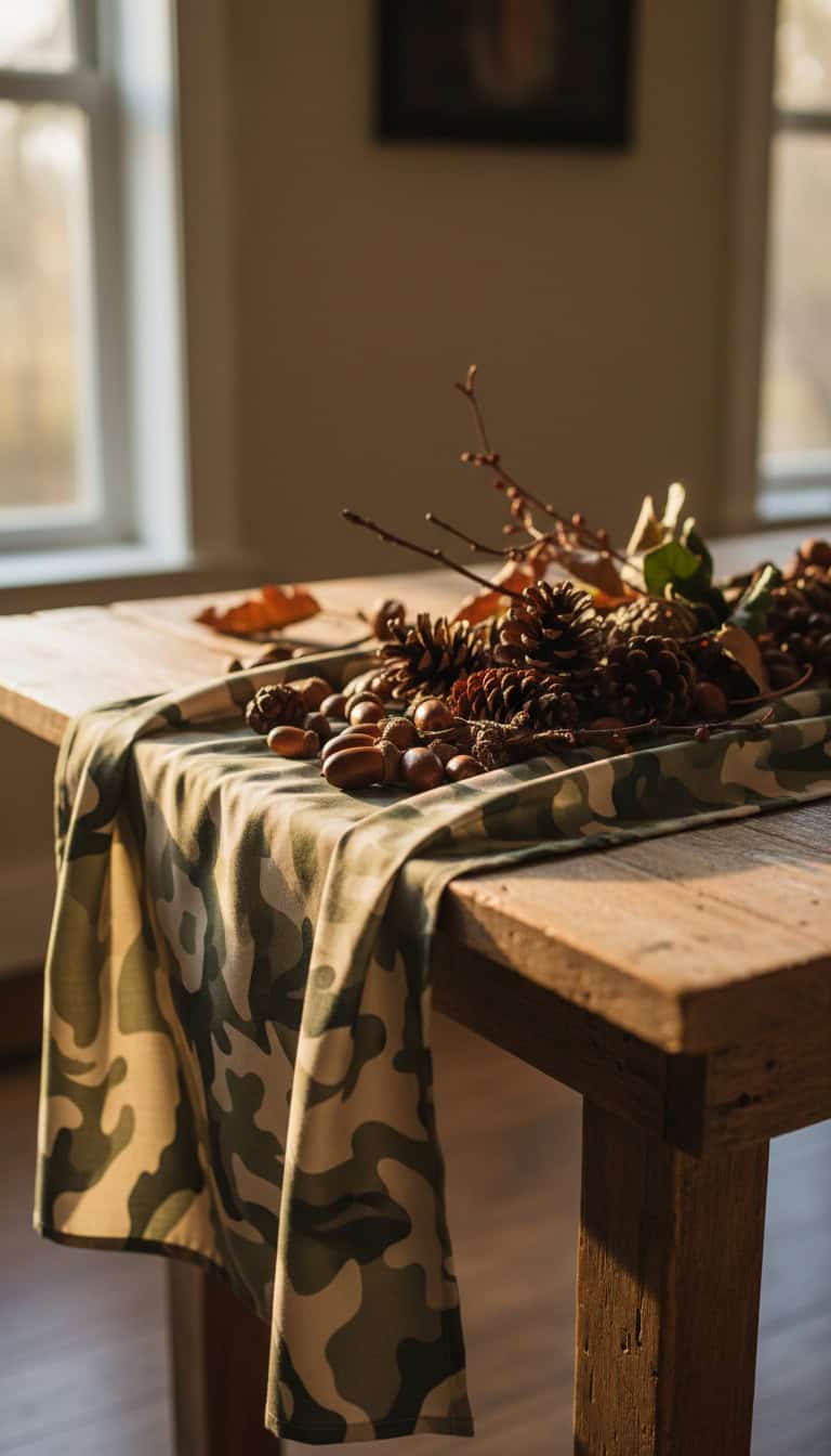 Camouflage Table Runner