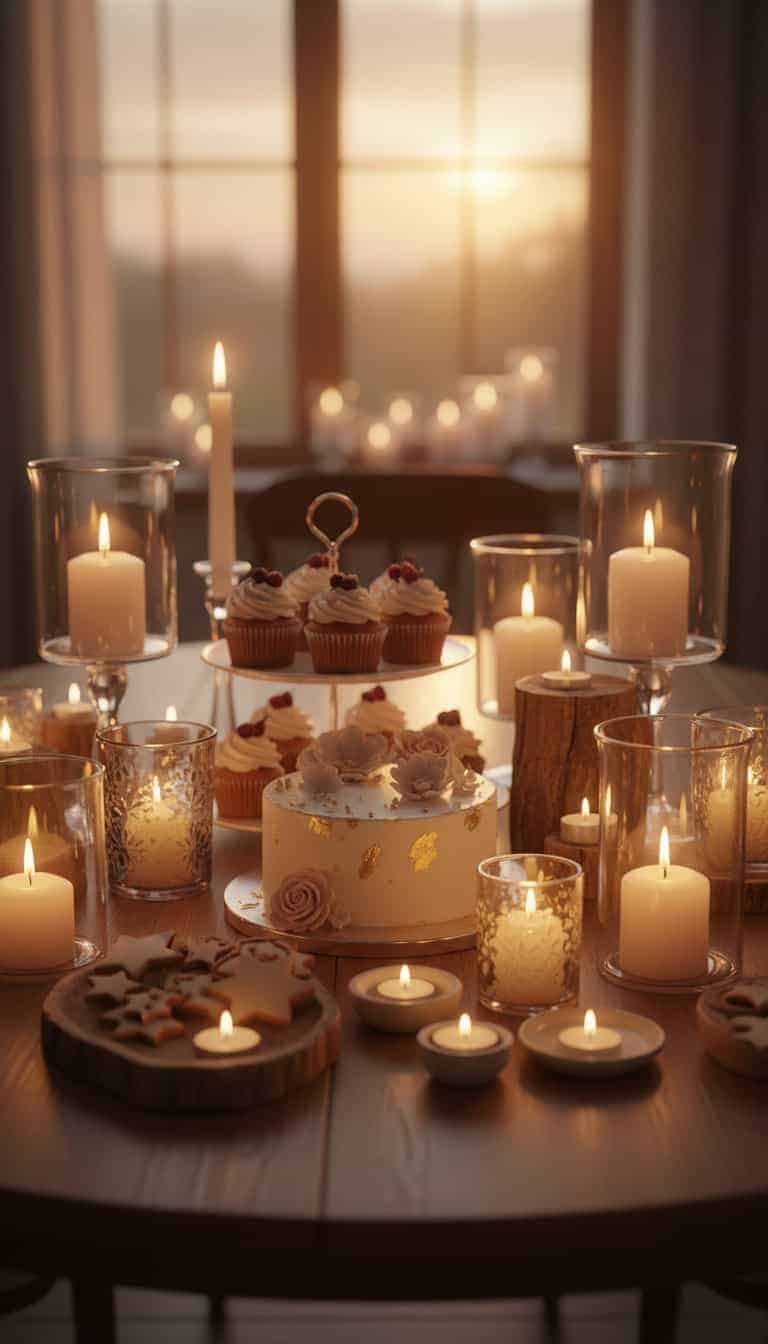 Candlelit Dessert Table