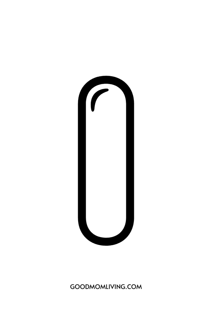 Minimalist black outline of a paperclip on a white background with "GOODMOMLIVING.COM" at the bottom.