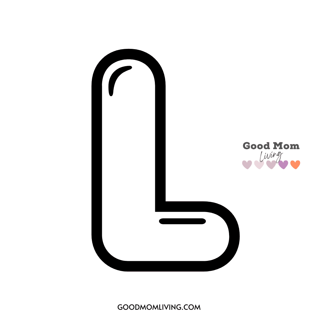 Printable Bubble Letter L for Coloring and Decorating - Good Mom Living