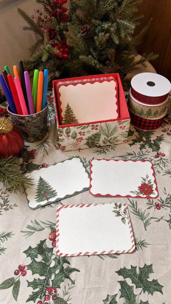 Create a Cookie Recipe Card Station