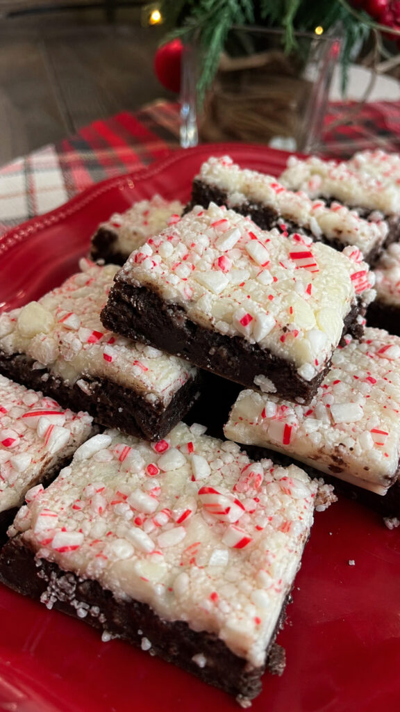 Peppermint Bark Brownies That Disappear Fast